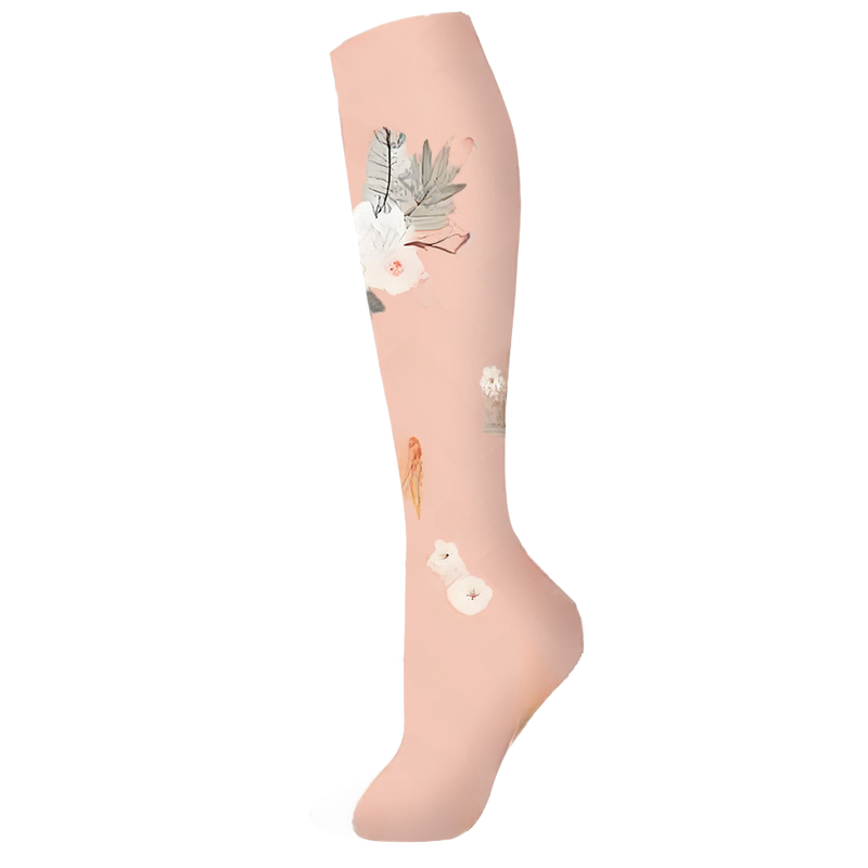 Load image into Gallery viewer, Floral Pattern Sports Compression Socks 200N Support
