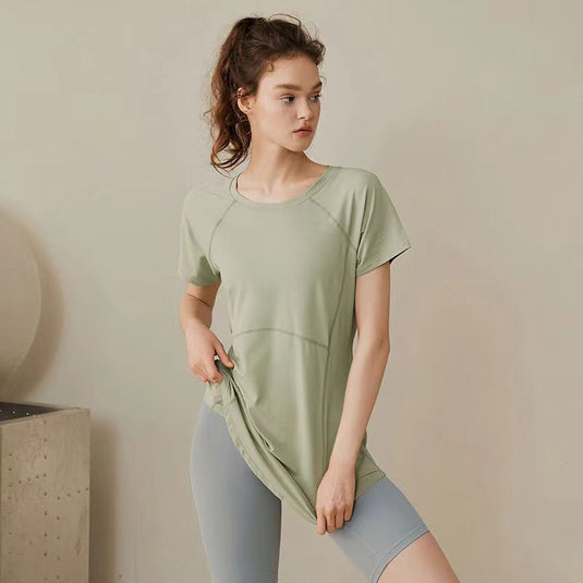 Womens Slim Fit Yoga Running T-Shirt
