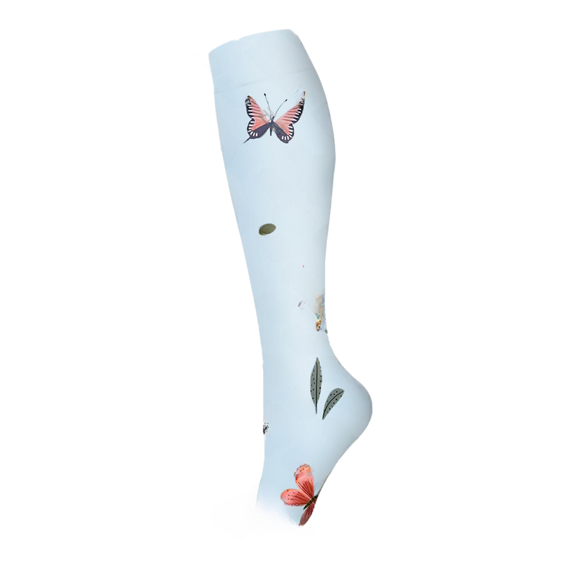 Load image into Gallery viewer, Floral Pattern Sports Compression Socks 200N Support
