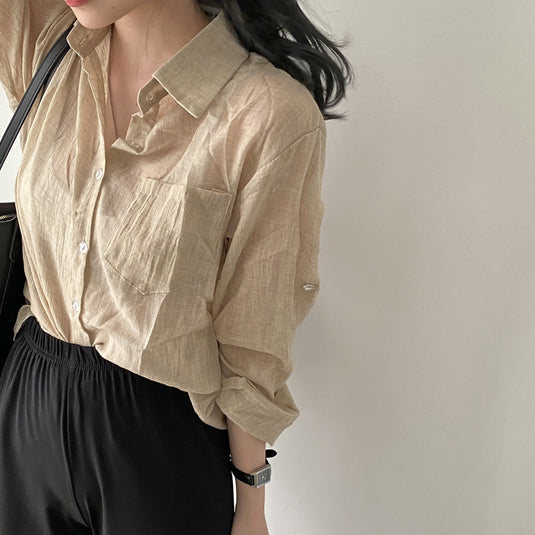 Women's long-sleeved sun-protective shirt
