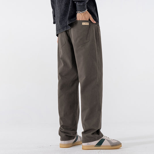 Men's Straight-Leg Casual Cotton Pants