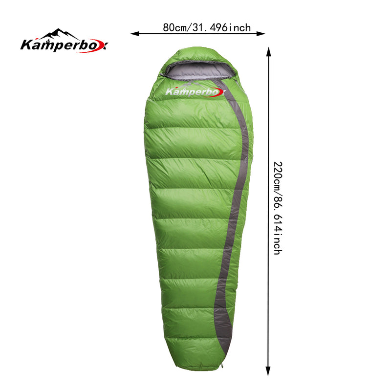 Load image into Gallery viewer, Kamperbox down Sleeping Bag. Ultralight for Camping and Backpacking Adventures
