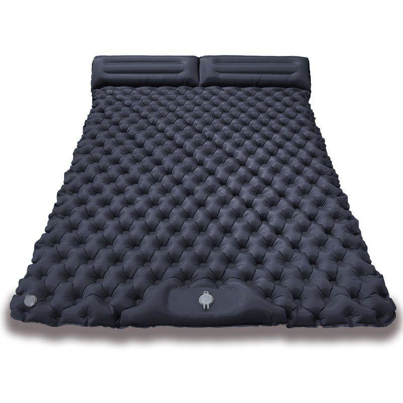 Load image into Gallery viewer, Double Foot Pump Inflatable Camping Mat
