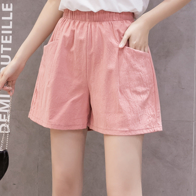 Load image into Gallery viewer, Women's Cotton Linen Casual Shorts
