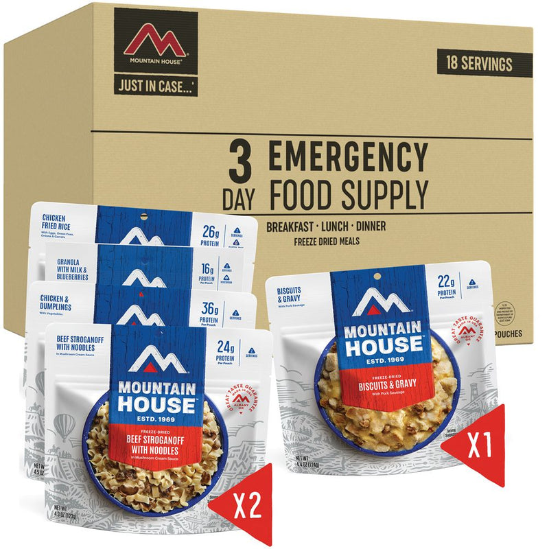 Load image into Gallery viewer, Mountain House 3-day Emergency Food Supply
