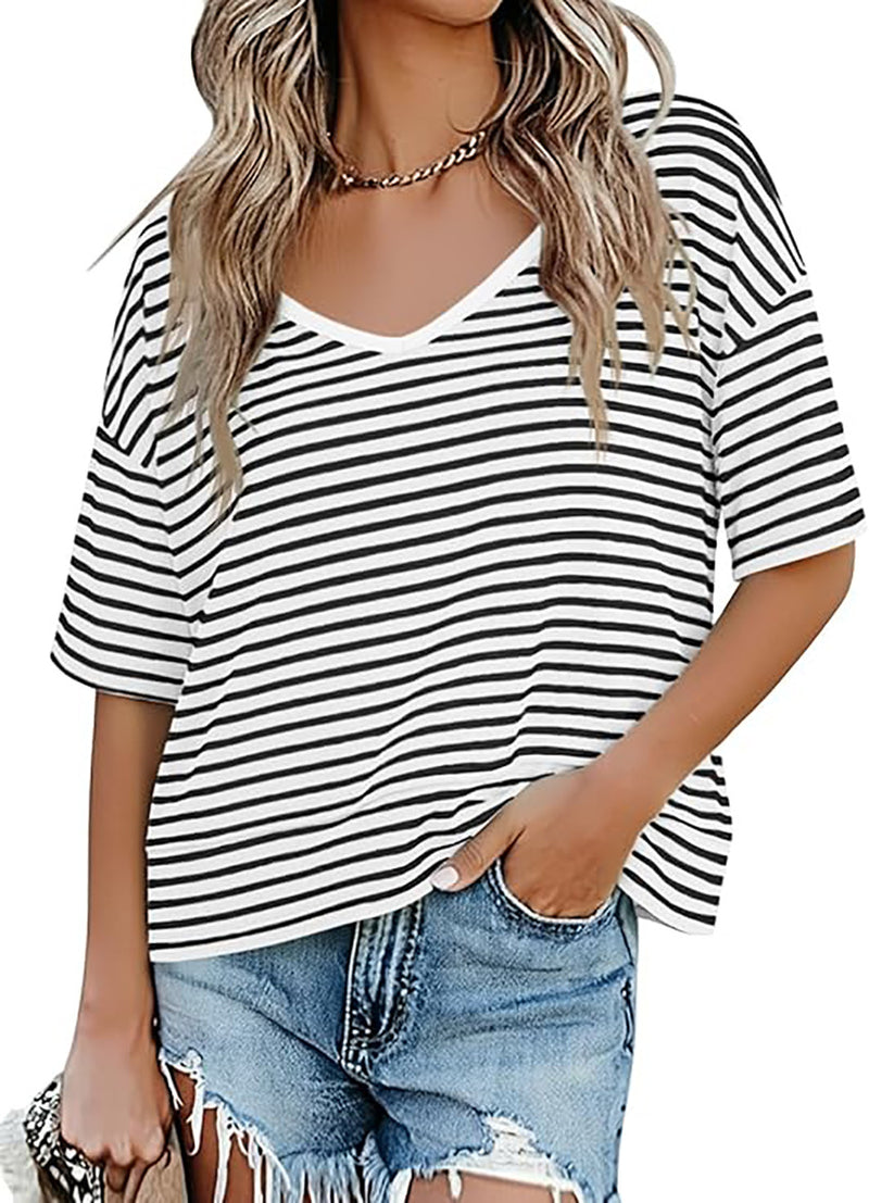 Load image into Gallery viewer, Women's V-Neck Sleeveless T-Shirt

