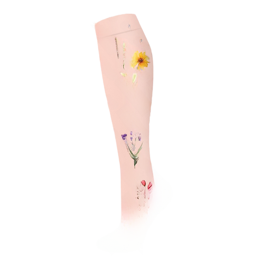Floral Pattern Sports Compression Socks 200N Support