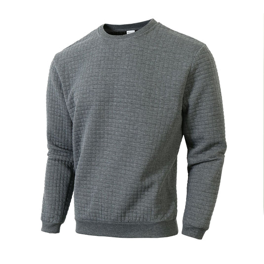 Men's Checkered Long Sleeve Sweatshirt