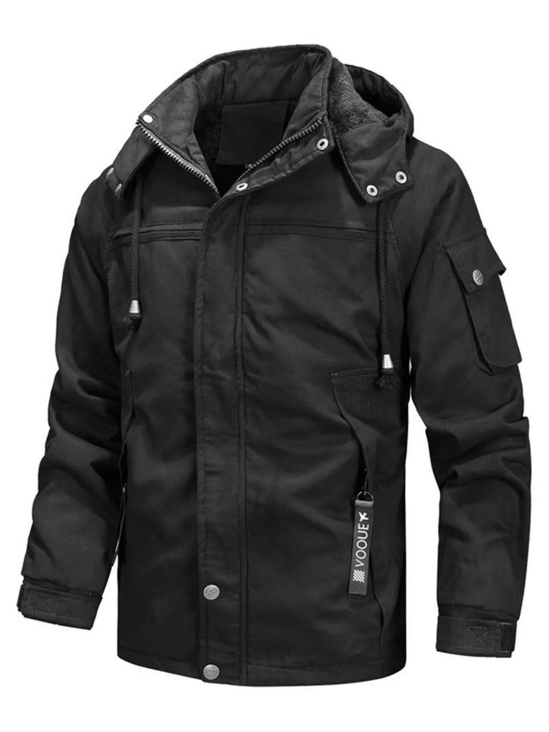 Load image into Gallery viewer, Men's Full Size Warm Hooded Winter Parka Jacket Plus Size
