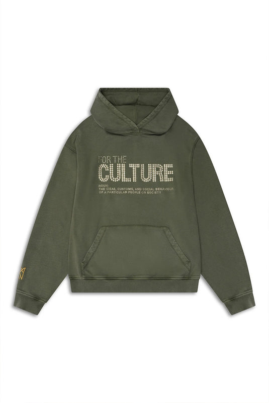 Rhinestone Letter Pullover Hoodie