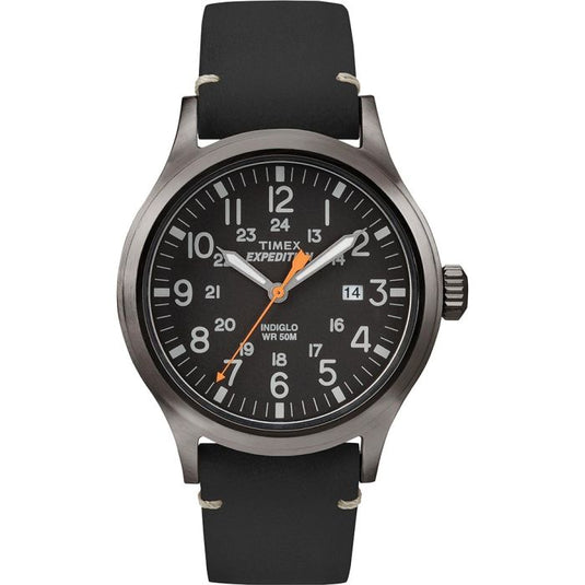 Timex Expedition Scout with Leather Strap