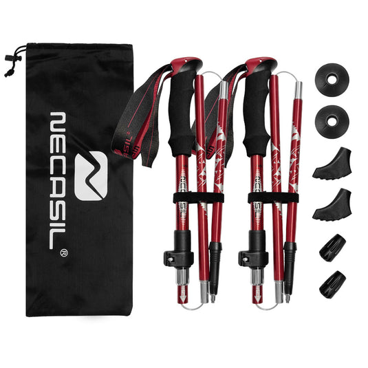 Outdoor hiking aluminum alloy trekking pole