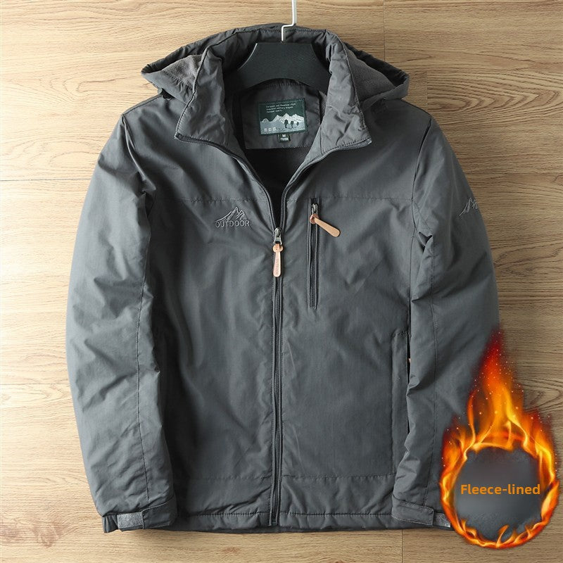 Load image into Gallery viewer, Mens Fleece Lined Outdoor Jacket
