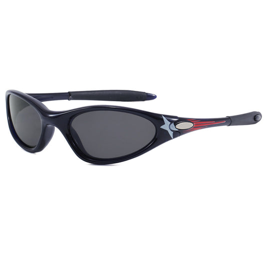 Retro oval outdoor cycling sunglasses