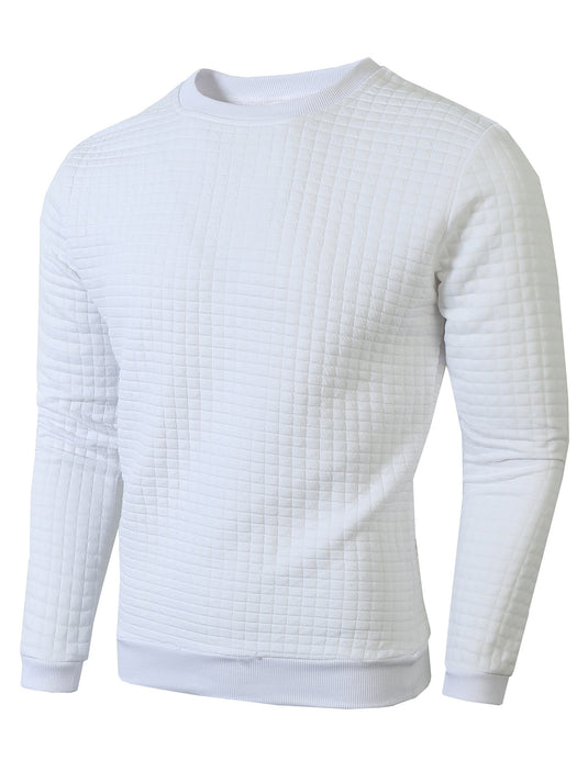 Men's Checkered Long Sleeve Sweatshirt