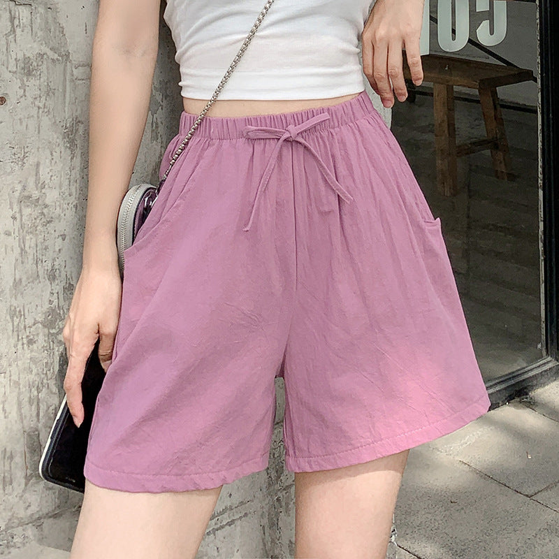 Load image into Gallery viewer, Women's Cotton Linen Casual Shorts

