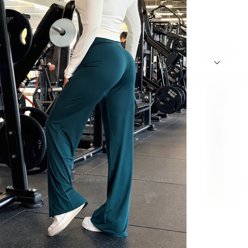 Load image into Gallery viewer, Womens High Waisted Wide Leg Yoga Pants Modal Fitness Pants
