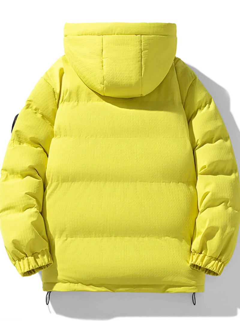 Load image into Gallery viewer, Men's Plus Size Contrast Hooded Puffer Jacket
