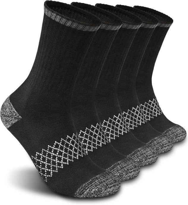 Athletic Hiking Socks for Women/Men Best Gifts/Cushioned Moisture Wicking Sports Socks(5Pairs)