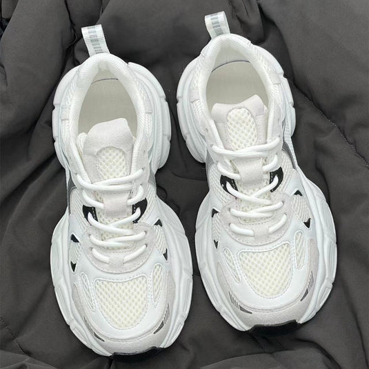 Women's Platform Casual Sneakers Breathable Mesh Running Shoes