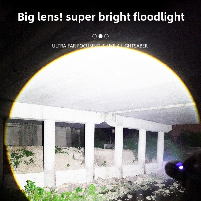 Load image into Gallery viewer, Rechargeable Zoom Flashlight with Digital Display
