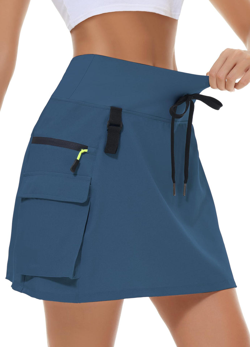 Load image into Gallery viewer, Womens Hiking Cargo Skirt Pants
