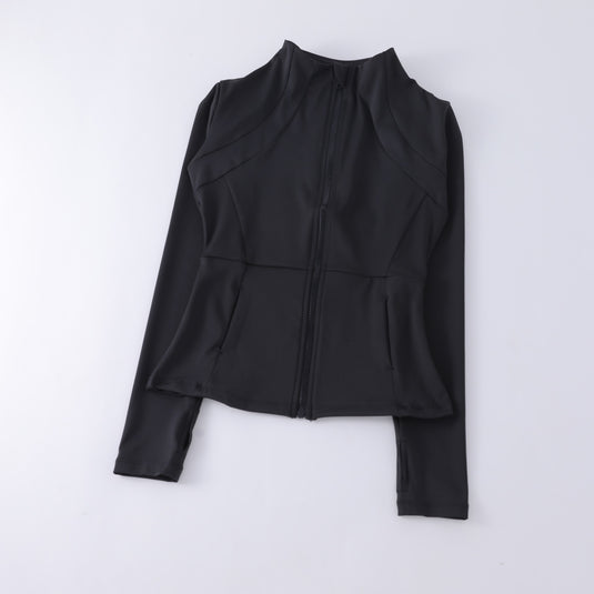 Women's Fitness Zipper Jacket Long Sleeve Sun Protection