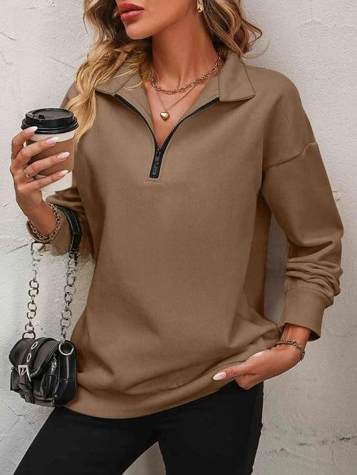 Load image into Gallery viewer, Zip-Collar Sweatshirt
