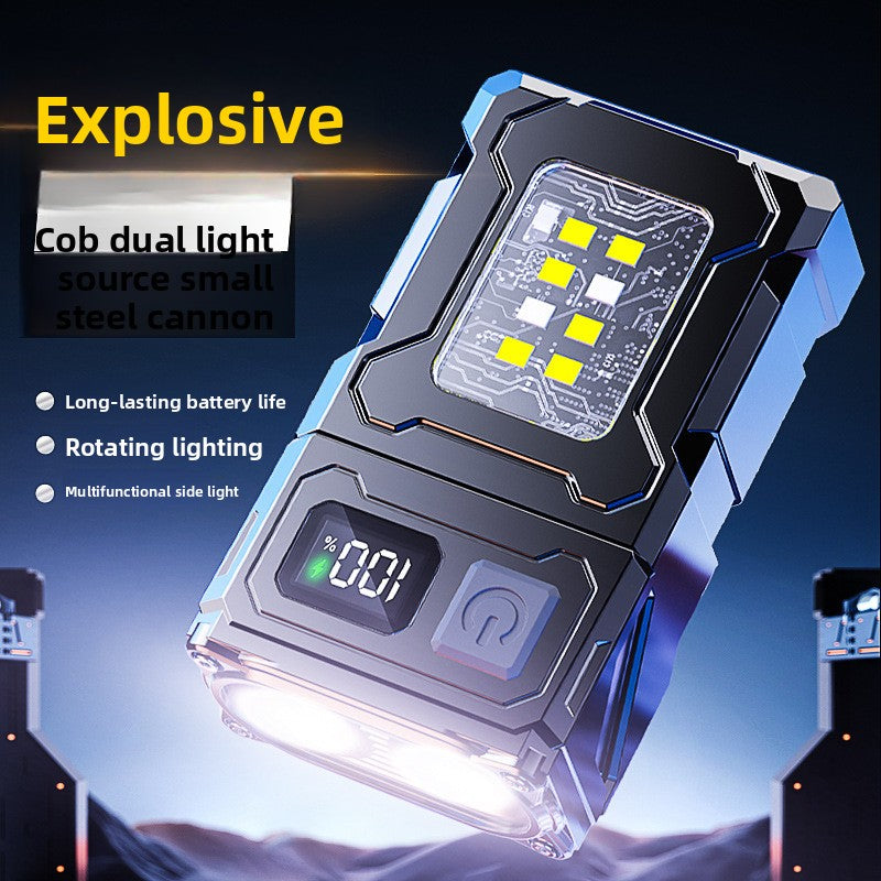 Load image into Gallery viewer, Multifunctional Rotatable LED Flashlight with Power Bank
