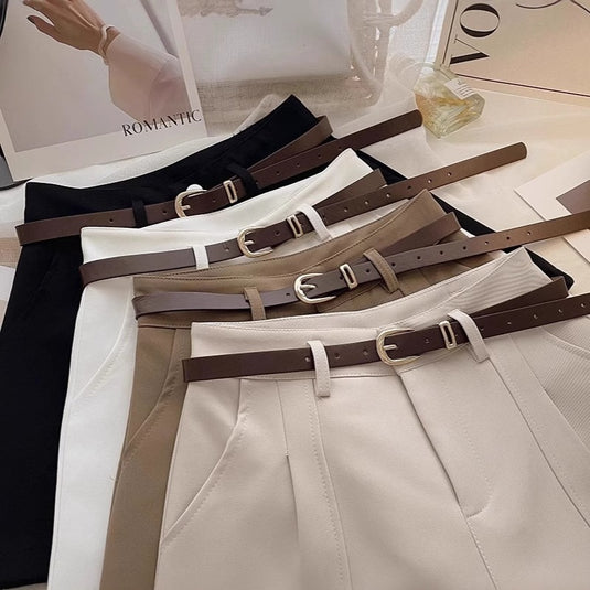 Womens High Waist Wide Leg Shorts