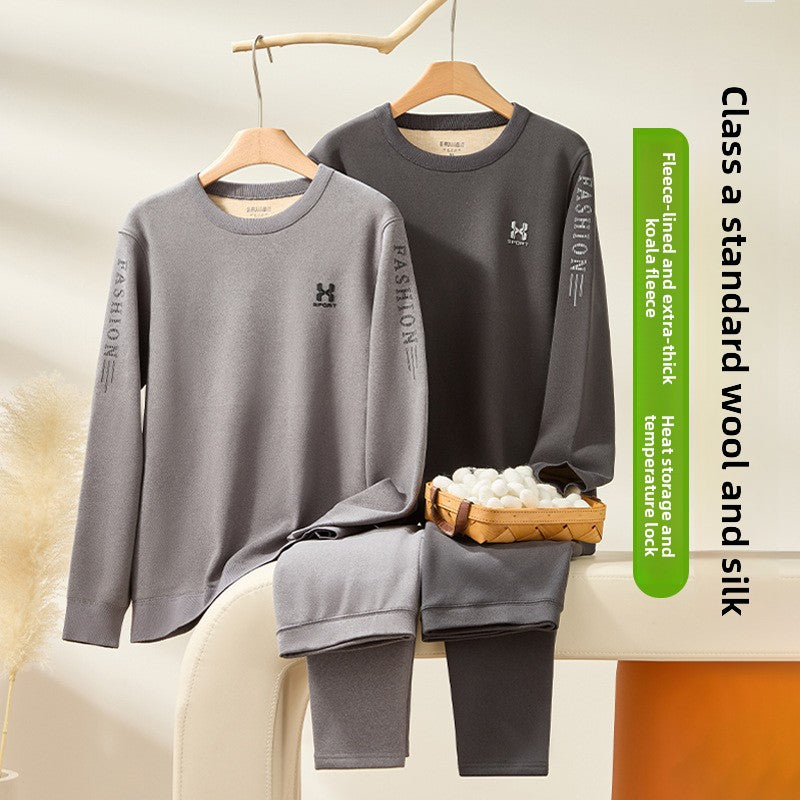 Load image into Gallery viewer, Mens Fleece Lined Thermal Underwear Set
