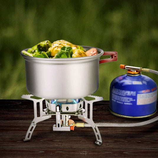 3500W Portable Mini Camping Stove Butane Propane Burner for Camping Hiking