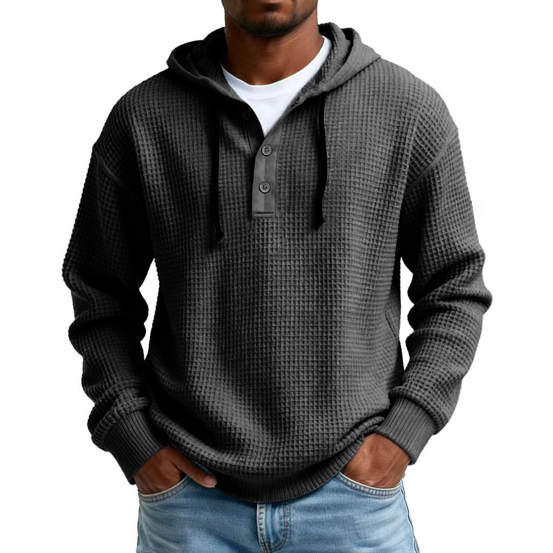 Load image into Gallery viewer, Men's Digital Print Ribbed V-Neck Half-Zip Sweatshirt
