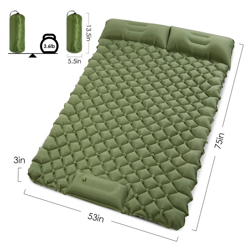 Load image into Gallery viewer, Double Sleeping Pad for Camping:
