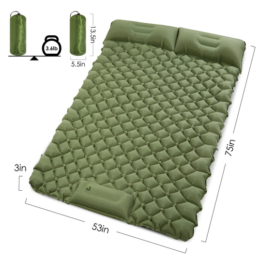 Double Sleeping Pad for Camping: