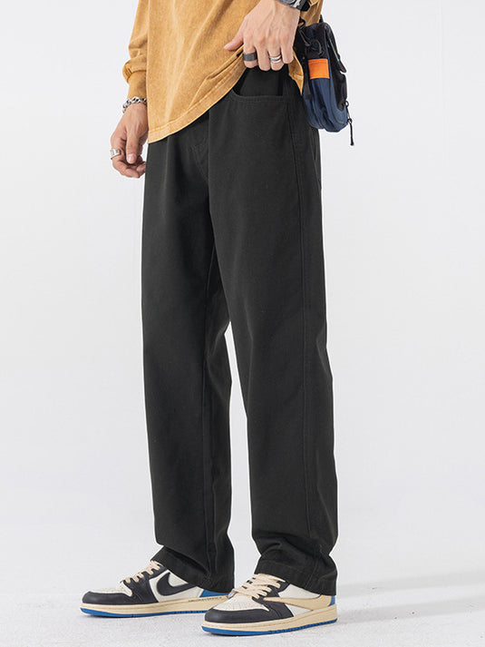 Men's Straight-Leg Casual Cotton Pants