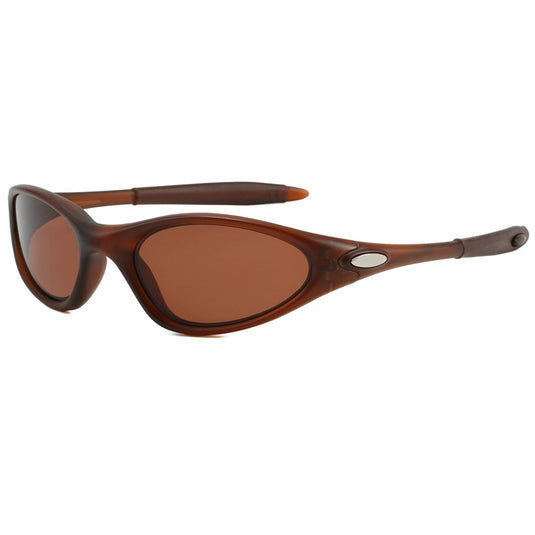 Retro oval outdoor cycling sunglasses