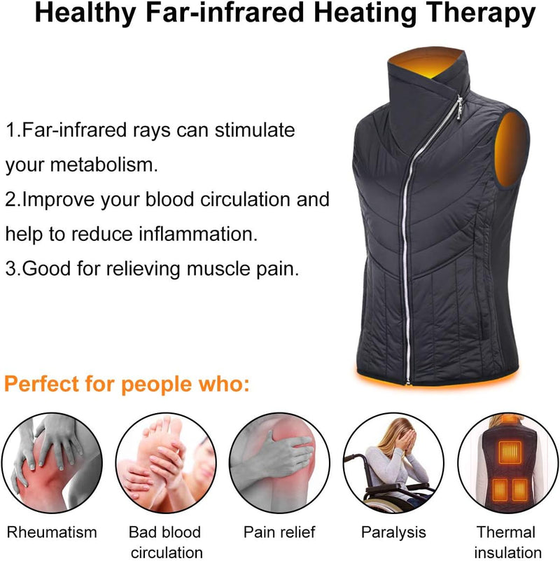 Load image into Gallery viewer, Women&#39;s Heated Vest, Lightweight Electric Rechargeable Quilted Vest (Battery Not Included)
