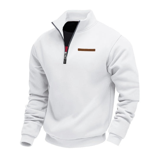 Men's Half-Zip Stand Collar Sweatshirt