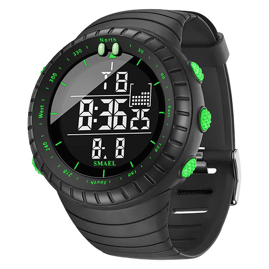 Multifunctional Digital Sports Watch with Luminous Display