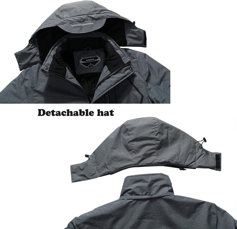 Load image into Gallery viewer, Men&#39;S Waterproof Ski Jacket Warm Winter Snow Coat Hooded Raincoat
