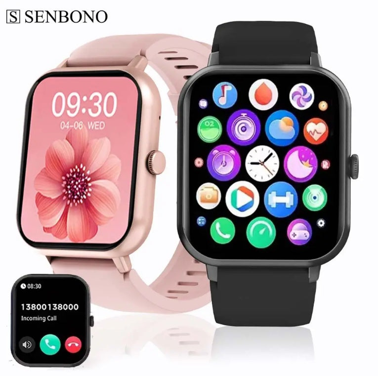 Load image into Gallery viewer, ZL54CJ Square Smartwatch Women BT Call Heart Rate Sport Mode Fitness Tracker Waterproof Smart Watch for Women &amp;Men. IOS Android
