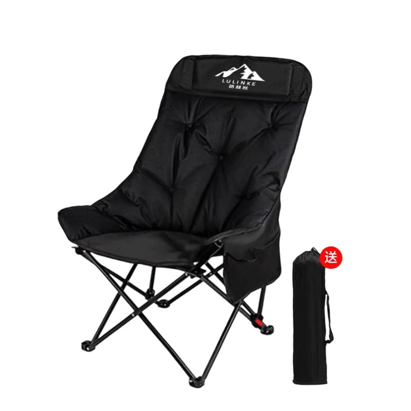 Load image into Gallery viewer, Adjustable High Back Folding Camping Chair
