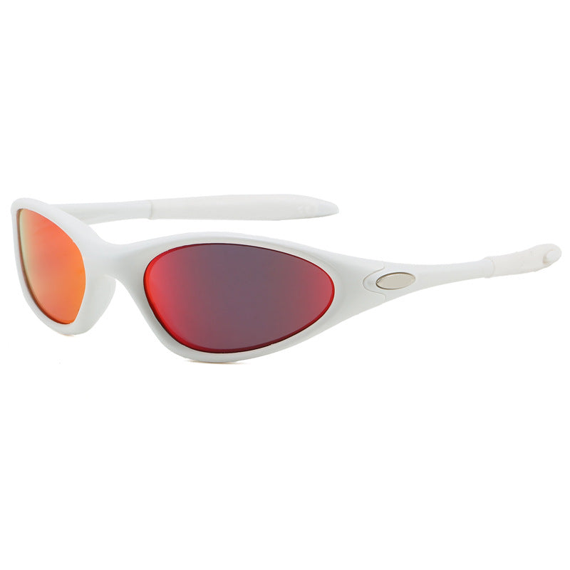 Load image into Gallery viewer, Retro oval outdoor cycling sunglasses
