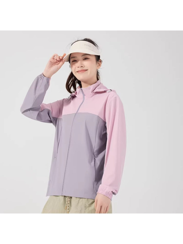 Load image into Gallery viewer, UPF50+ ice silk jacket with removable hood – back view
