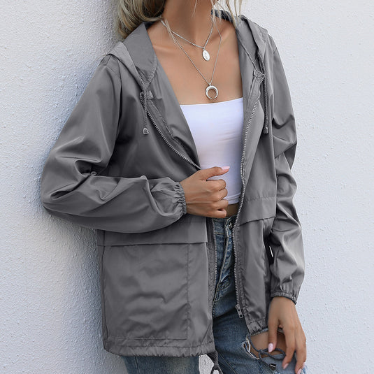Lightweight Zipper Hoodie Jacket