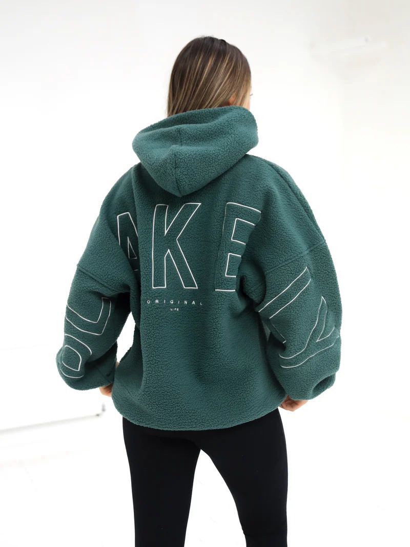 Load image into Gallery viewer, Polar Fleece Embroidered Hooded Sweatshirt
