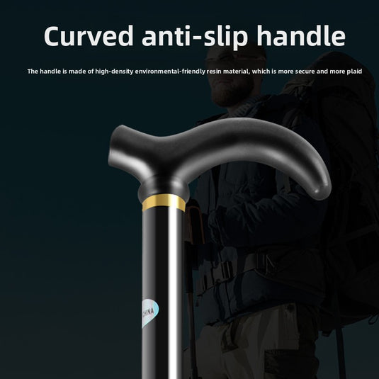 Telescopic Folding Trekking Pole with Wrist Strap