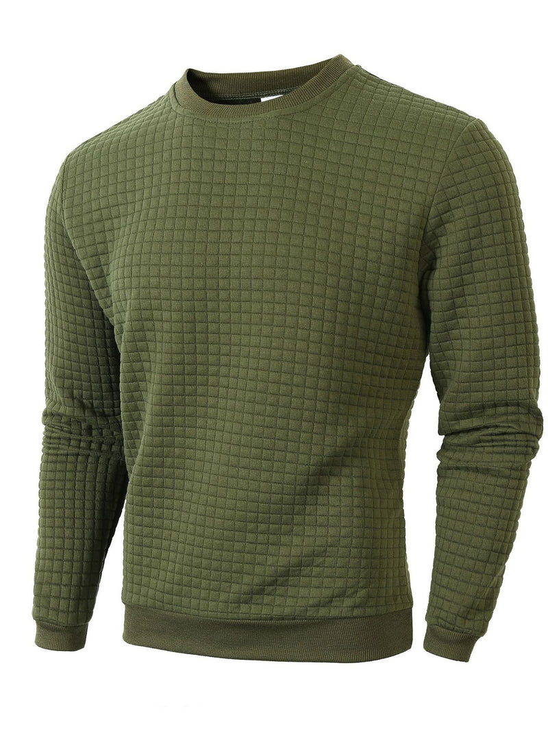 Load image into Gallery viewer, Men's Checkered Long Sleeve Sweatshirt
