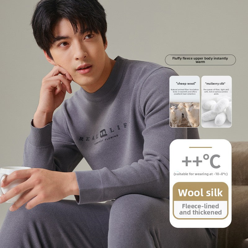 Load image into Gallery viewer, Mens Fleece Lined Thermal Underwear Set
